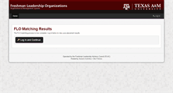 Desktop Screenshot of flos.tamu.edu