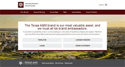 Desktop Screenshot of brandguide.tamu.edu