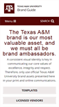 Mobile Screenshot of brandguide.tamu.edu