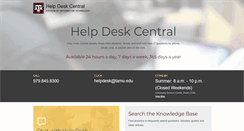 Desktop Screenshot of help.tamu.edu