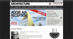 Desktop Screenshot of dept.arch.tamu.edu