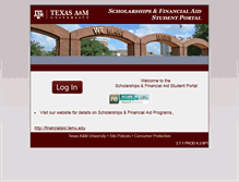 Tablet Screenshot of myfinancialaid.tamu.edu