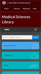 Mobile Screenshot of msl.library.tamu.edu
