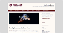 Desktop Screenshot of accelerate.tamu.edu