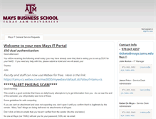 Tablet Screenshot of managemays.tamu.edu