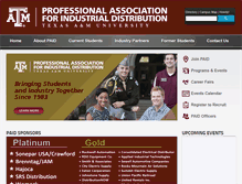 Tablet Screenshot of paid.tamu.edu
