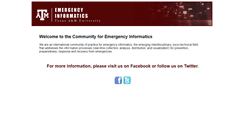 Desktop Screenshot of c-emergencyinformatics.tamu.edu