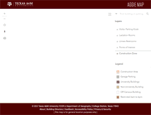 Tablet Screenshot of aggiemap.tamu.edu