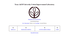 Desktop Screenshot of cottonimprovementlab.tamu.edu