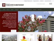 Tablet Screenshot of climatexas.tamu.edu