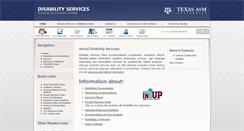 Desktop Screenshot of disability.tamu.edu