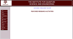 Desktop Screenshot of iqse.tamu.edu