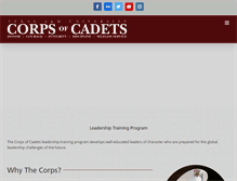 Tablet Screenshot of corps.tamu.edu