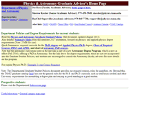 Tablet Screenshot of graduateadvisor.physics.tamu.edu