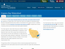 Tablet Screenshot of copanobay-wq.tamu.edu