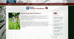 Desktop Screenshot of mastergardener.tamu.edu