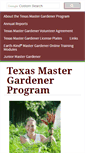 Mobile Screenshot of mastergardener.tamu.edu