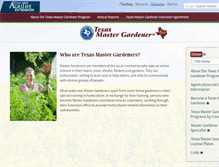 Tablet Screenshot of mastergardener.tamu.edu