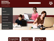 Tablet Screenshot of distance.tamu.edu
