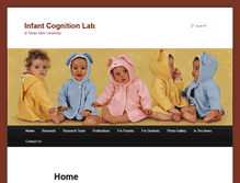 Tablet Screenshot of infantcognition.tamu.edu