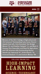 Mobile Screenshot of aglifesciences.tamu.edu