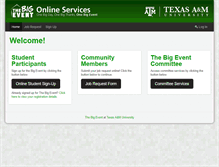 Tablet Screenshot of bigeventonline.tamu.edu