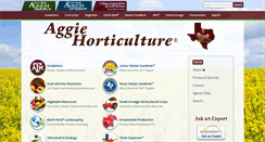 Desktop Screenshot of aggie-horticulture.tamu.edu