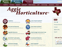 Tablet Screenshot of aggie-horticulture.tamu.edu