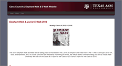 Desktop Screenshot of elephantwalk.tamu.edu