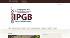 Desktop Screenshot of ipgb.tamu.edu