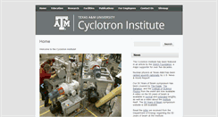Desktop Screenshot of cyclotron.tamu.edu