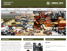 Tablet Screenshot of history.tamu.edu