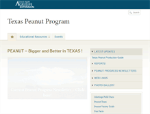 Tablet Screenshot of peanut.tamu.edu