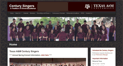 Desktop Screenshot of centurysingers.tamu.edu