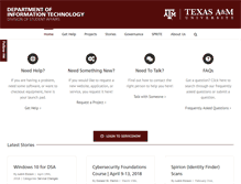 Tablet Screenshot of doit.tamu.edu