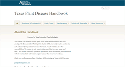 Desktop Screenshot of plantdiseasehandbook.tamu.edu