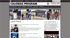 Desktop Screenshot of colonias.arch.tamu.edu