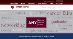Desktop Screenshot of careercenter.tamu.edu